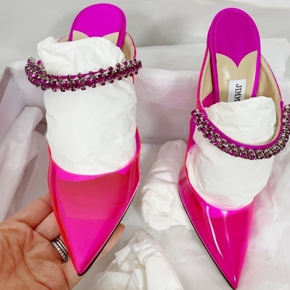 Jimmy Choo PVC Bing 100 Heels Pump - Picture 7 of 8